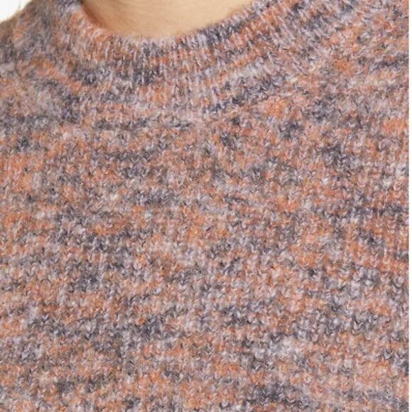 NEW Madewell Eaton Space Dye Puff Sleeve Sweater - Picture 6 of 6